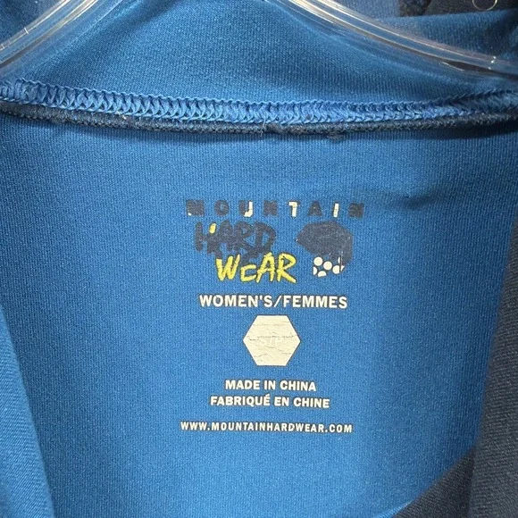 Mountain Hardwear Hoodie Womens Small Blue Lightweight Long Sleeve Shirt Running - Picture 5 of 8